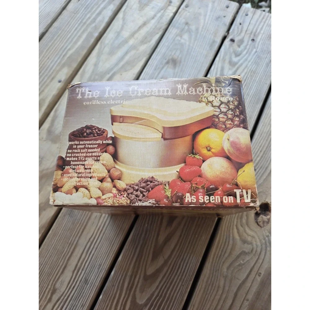 Vintage Ice Cream‎ Machine By Ronco 1970s Electric Maker
